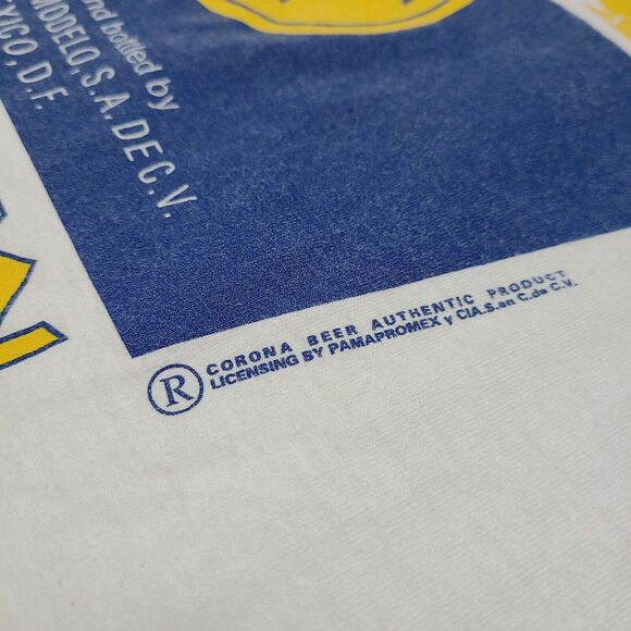 Vintage 90s Corona Extra Cancun Mexico T-Shirt Size 2XL Men's Beer Cerveza - Picture 3 of 10